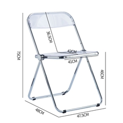 Ghế xếp gọn trong suốt nhập khẩu GCF-31