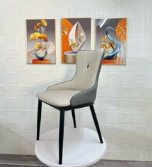 Ghế ăn Yuka bọc da chân sắt GA-20