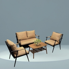 Bộ bàn ghế sofa khung sắt mặt nệm SFS-02