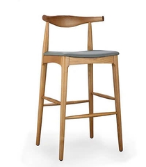 Ghế bar bull gỗ tự nhiên GBB-52
