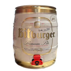 Bitburger Premium Pils Beer Keg 5L