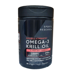 Sports Research Omega-3 Krill Oil  1000mg, 90 Softgels