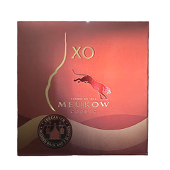 Meukow Cognac XO Gift Set Rack, 2 Glasses 70cl