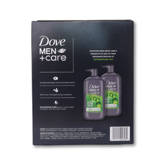 Dove Men+Care Extra Fresh Body and Face Wash, 2pk/30oz