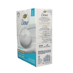 Dove Beauty Bar Soap Sensitive Skin 8 Bars 30oz