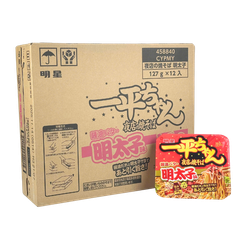 Ippeichan Yakisoba Soy Sauce Butter Mentaiko Flavor 127g*12