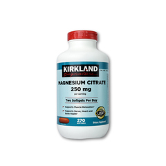 Kirkland Signature Magnesium Citrate 250mg, 270 Softgels