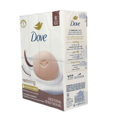 Dove Bar Soap Coconut Milk 8 Bars 30oz
