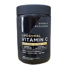 Sports Research Vitamin C Liposomal, 1000 mg, 180 Veggie Capsules