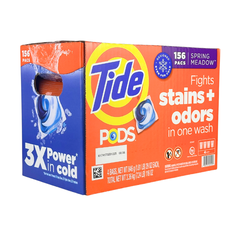 Tide PODS Laundry Detergent, HE Compatible, Spring Meadow, 156ct