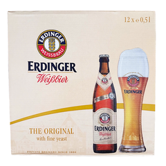 Erdinger Weissbier Beer Bottle 12x500ml