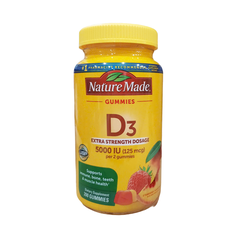 Nature Made Extra Strength Vitamin D3 125 mcg, 200 Gummies