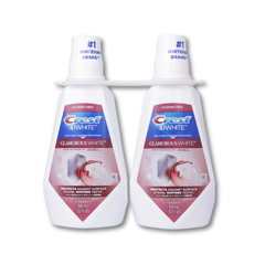 Crest Glam White Rinse Mouthwash 2pk/32oz