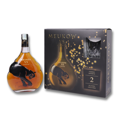 Meukow Cognac VS Gift Set, 2 Glasses 70cl