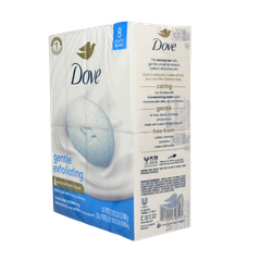 Dove Beauty Bar Soap Exfoliating 8 Bars 30oz