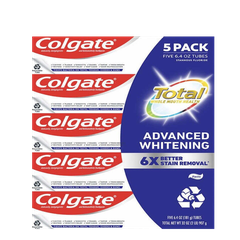 Kem đánh răng Colgate Total SF Advanced Whitening Toothpaste 5/6.4oz ( lố 5 tuýp )