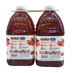 Kirkland Signature Cranberry Premium 100% Juice Drink, 2/96oz