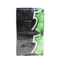 5 Gum Sugar Free Chewing Gum, Spearmint Rain, 15 Sticks, 10ct