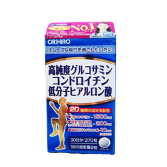 ORIHIRO High-Purity Glucosamine Chondroitin & Low Molecular 270 Capsules