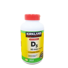 Kirkland Signature Extra Strength D3 50 mcg., 600 Softgels