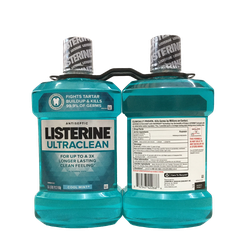 Listerine UltraClean Coolmint 1.5 Liter, 2pack