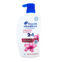 Head & Shoulders  2 in 1 Shampoo and Conditioner Smooth and Silky, 28.2 oz