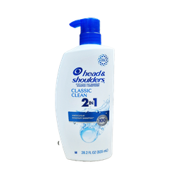 Head & Shoulders 2 in 1 Dandruff Shampoo and Conditioner Classic Clean, 28.2 oz