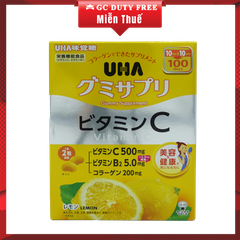 Viên nhai bổ sung Vitamin C UHA Gummy Supplement Vitamin C + B2 200 Count