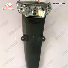 BỘ NHỰA WAVE Alpha 100- 2013 Màu Trắng-Bộ chóa đèn & chắn bùn sau