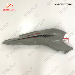 Bộ ốp sườn phải *NHC60P*-BỘ NHỰA Vision 2023 phiên bản thể thao,Màu Xám Xi Măng Đen