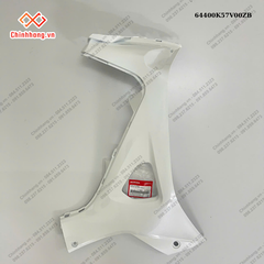 Ốp ống yếm phải *NHB55P*-BỘ NHỰA WAVE BLADE SỐ TRẮNG ĐEN THƯỜNG