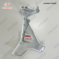 Ốp ống yếm phải *NHB55P*-BỘ NHỰA WAVE BLADE SỐ TRẮNG ĐEN THƯỜNG