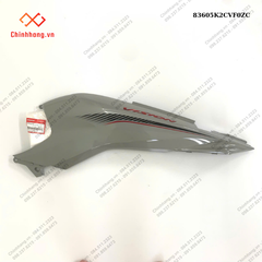 Bộ ốp sườn trái *NHC60P*-BỘ NHỰA Vision 2023 phiên bản thể thao,Màu Xám Xi Măng Đen