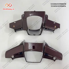 BỘ Nắp trên dưới tay lái *R150CU*-BỘ NHỰA DREAM 100-2009