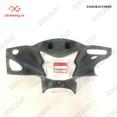 Nắp trước tay lái *NHC60P*-BỘ NHỰA Vision 2023 phiên bản thể thao,Màu Xám Xi Măng Đen