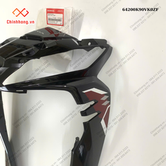 Bộ ốp trước *B389*-BỘ NHỰA WAVE 110 RSX 2023 ĐỎ ĐEN