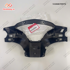 Nắp sau tay lái-BỘ NHỰA FUTURE Neo GT-2006 đen chữ Future Neo vàng ánh