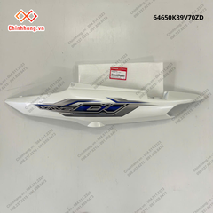 Bộ ốp sườn trái *NHB55*-Bộ nhựa Wave Alpha 110cc năm 2023 Trắng bạc