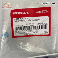 Bộ ốp trước trên *NHB55P*-BỘ NHỰA WAVE BLADE SỐ TRẮNG ĐEN THƯỜNG