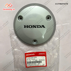 Nắp chắn nhiệt phải Dream (trắng - chữ Honda đen)