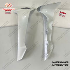 Bộ ốp cánh yếm trái phải*NHB55*-Bộ nhựa Wave Alpha 110cc năm 2023 Trắng bạc