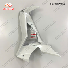 Bộ ốp ống yếm trái *NHB55P*-Bộ nhựa Future 125-2019 màu trắng