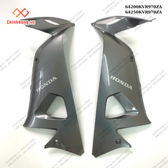 Bộ ốp yếm phải ,trái-BỘ NHỰA WAVE S 100 2008 MÀU ĐEN