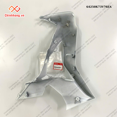 Bộ ốp ống yếm trái *NHB55P*-Bộ nhựa Future 125-2019 màu trắng