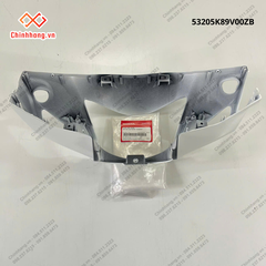 Ốp tay lái trước *NHB55P*-Bộ nhựa Wave Alpha 110cc năm 2023 Trắng bạc