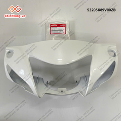 Ốp tay lái trước *NHB55P*-Bộ nhựa Wave Alpha 110cc năm 2023 Trắng bạc