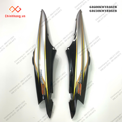 Bộ ốp sườn phải,trái-BỘ NHỰA WAVE S 100 2008 MÀU ĐEN
