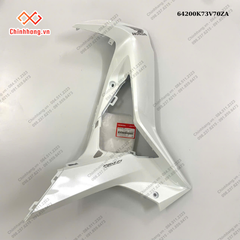Bộ ốp ống yếm phải *NHB55P*-Bộ nhựa Future 125-2019 màu trắng