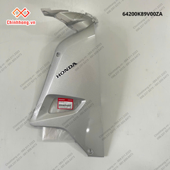 Bộ ốp yếm phải *NH411M*-Bộ nhựa Wave Alpha 110cc năm 2023 Trắng bạc