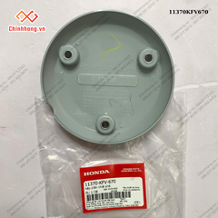 Nắp chắn nhiệt phải Dream (trắng - chữ Honda đen)